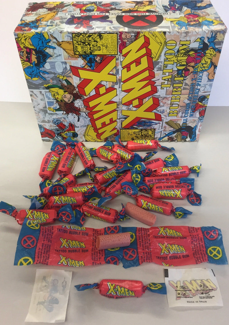 Marvel  X-Men 1994 Fleer Bubble Gum and Color Tattoo Card Box 180 Count   - TvMovieCards.com