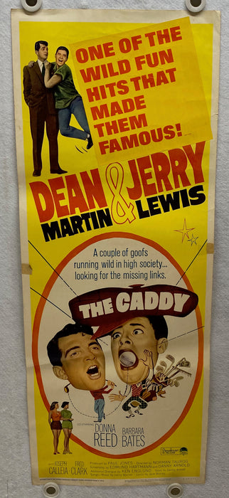 R-1964 The Caddy Insert Movie Poster 14 x 36 Dean Martin Jerry Lewis Donna Reed   - TvMovieCards.com