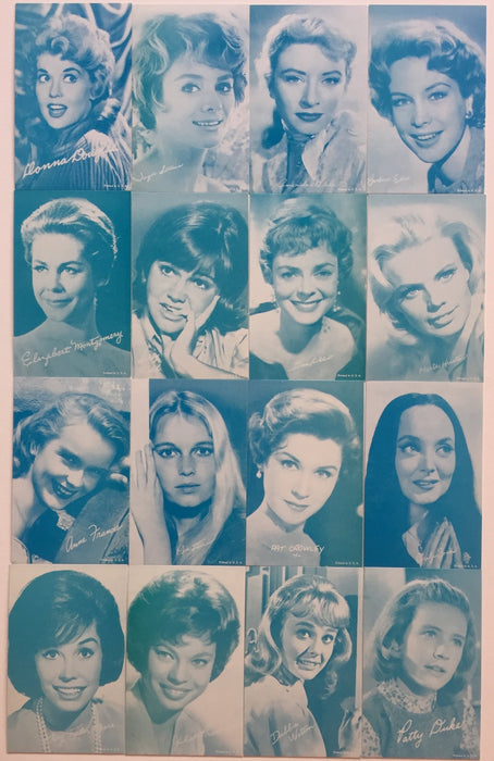 Vintage Female TV & Radio Stars Exhibit Card Set 16 Cards 1970's   - TvMovieCards.com