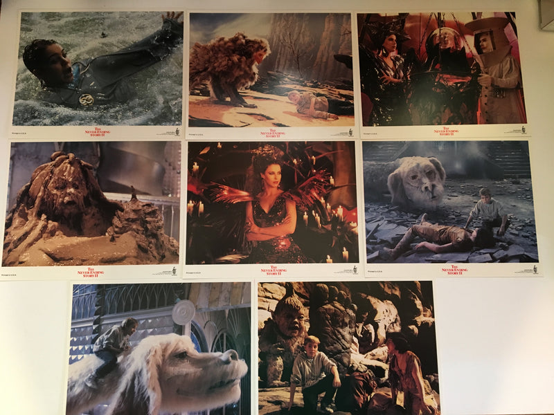 1990 Never Ending Story II Lobby Card Set of 8 Original 8 x 10 Jonathan Brandis   - TvMovieCards.com
