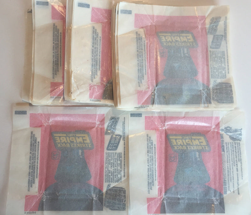 25 Empire Strikes Back Series 1 Vintage Card Gum Wrappers Mixed Lot Topps 1980   - TvMovieCards.com
