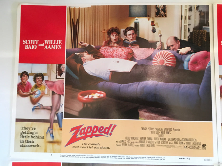 Zapped (1982) Lobby Card (Set of 8) Original 11 x 14 Scott Baio Willie Aames   - TvMovieCards.com