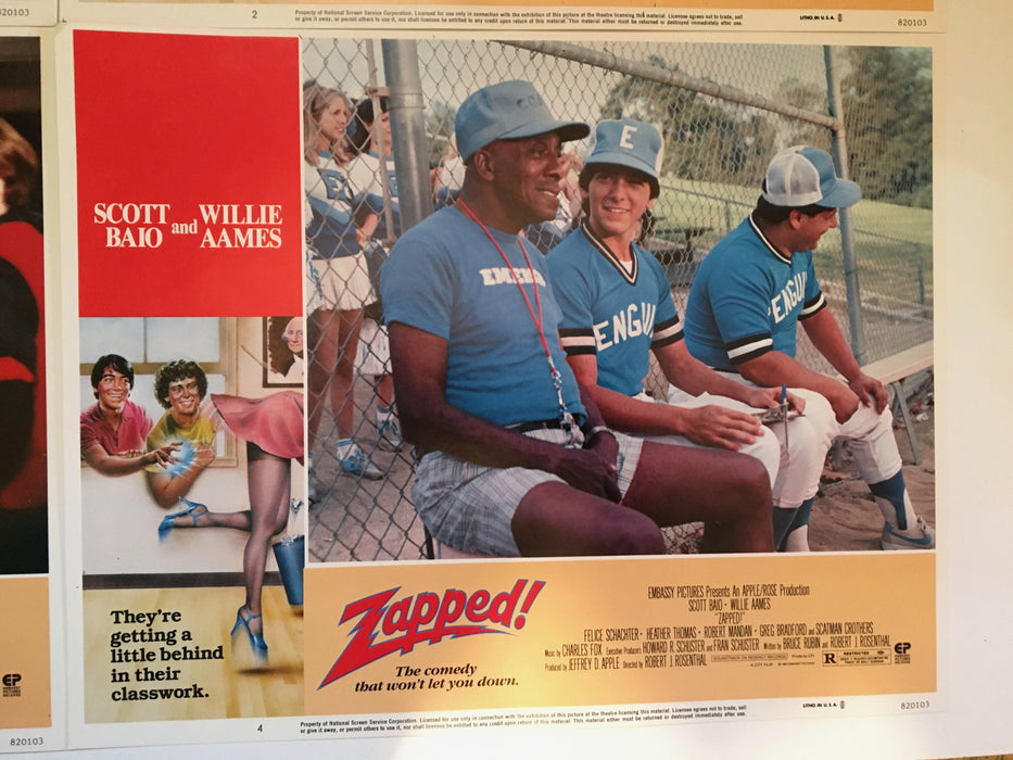 Zapped (1982) Lobby Card (Set of 8) Original 11 x 14 Scott Baio Willie Aames   - TvMovieCards.com