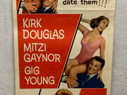 1963 For Love or Money Insert Movie Poster 14 x 36 Kirk Douglas, Mitzi Gaynor   - TvMovieCards.com