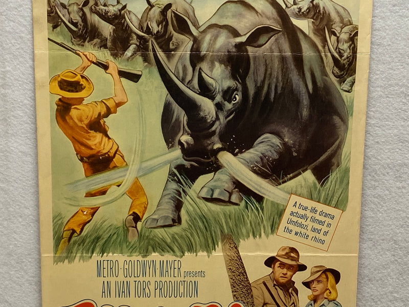 1964 Rhino! Insert Movie Poster 14 x 36 Harry Guardino, Shirley Eaton, Robert Cu   - TvMovieCards.com