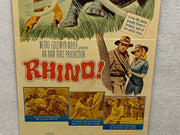 1964 Rhino! Insert Movie Poster 14 x 36 Harry Guardino, Shirley Eaton, Robert Cu   - TvMovieCards.com