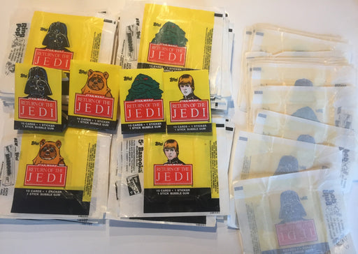 50 Return of the Jedi  Series 1 Vintage Card Gum Wrappers Mixed Topps 1983   - TvMovieCards.com