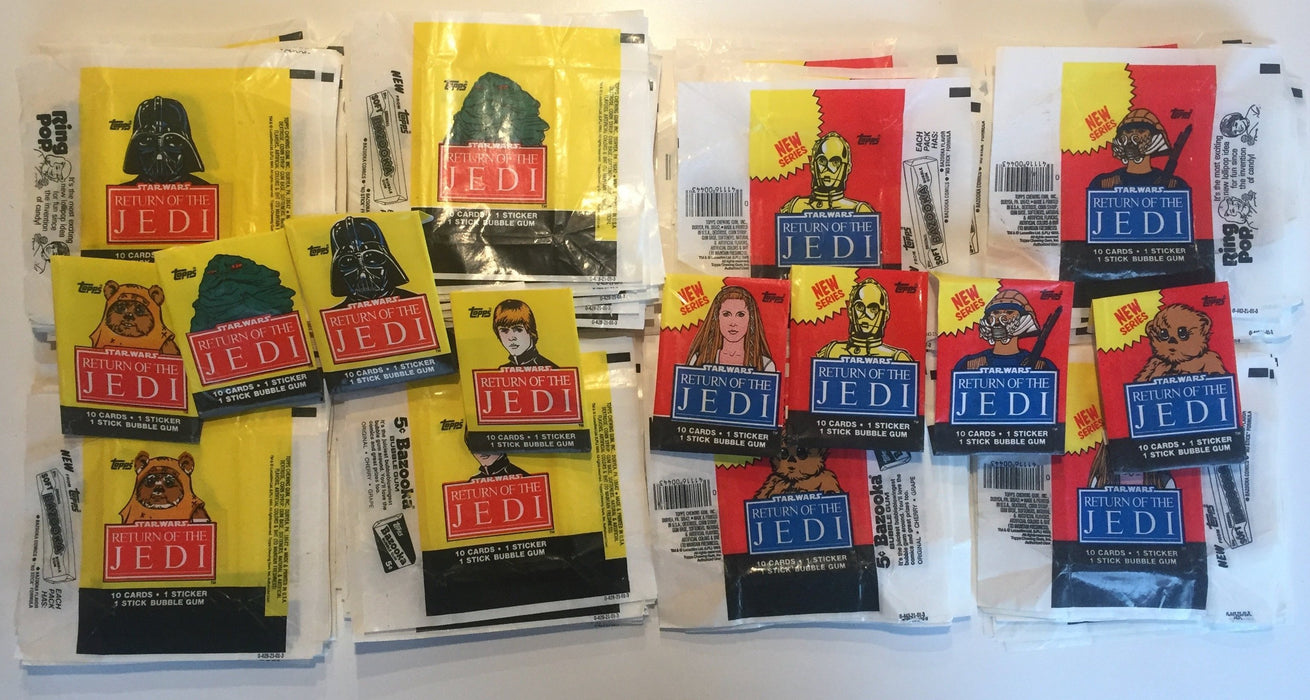 200 Return of the Jedi Vintage Card Gum Wrappers Mixed Series 1  & 2 Topps 1983   - TvMovieCards.com