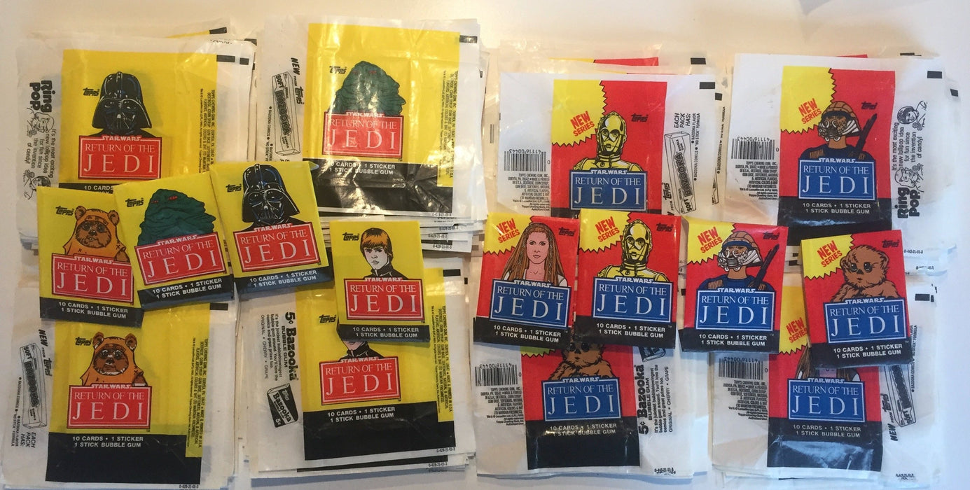 200 Return of the Jedi Vintage Card Gum Wrappers Mixed Series 1  & 2 Topps 1983   - TvMovieCards.com