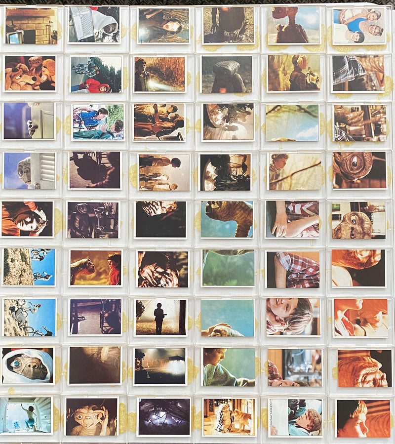 E.T. Movie Album Stickers Vintage Card Set 120 Sticker Cards   - TvMovieCards.com
