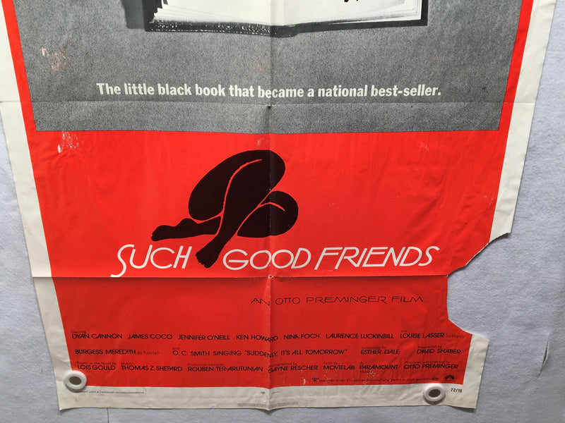 1971 Such Good Friends Original 1SH Movie Poster 27 x 41 Dyan Cannon James Coco   - TvMovieCards.com