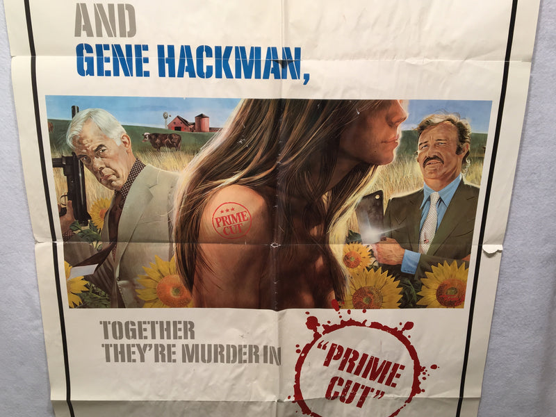 1972 Prime Cut Original 1SH Movie Poster 27 x 41  Lee Marvin Gene Hackman   - TvMovieCards.com