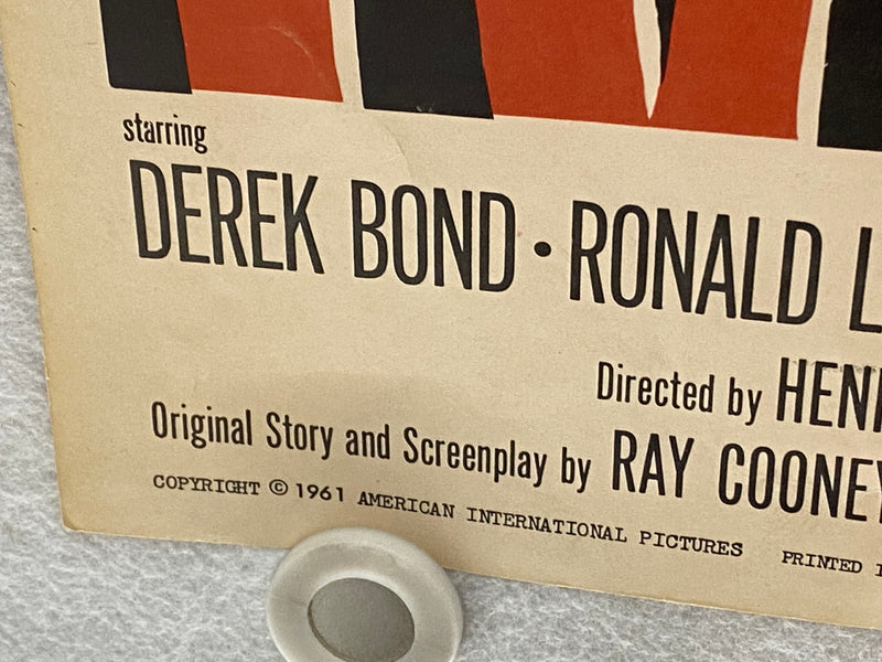 1960 The Hand Insert Movie Poster 14 x 36 Derek Bond, Ronald Leigh-Hunt   - TvMovieCards.com