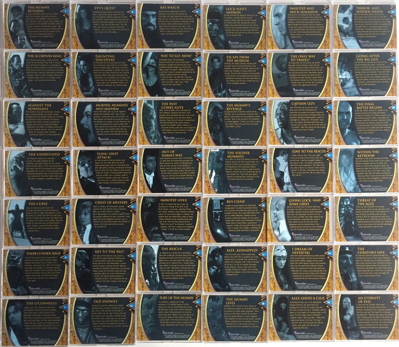 Mummy Returns Movie Base Card Set 81 Cards Inkworks 2001   - TvMovieCards.com
