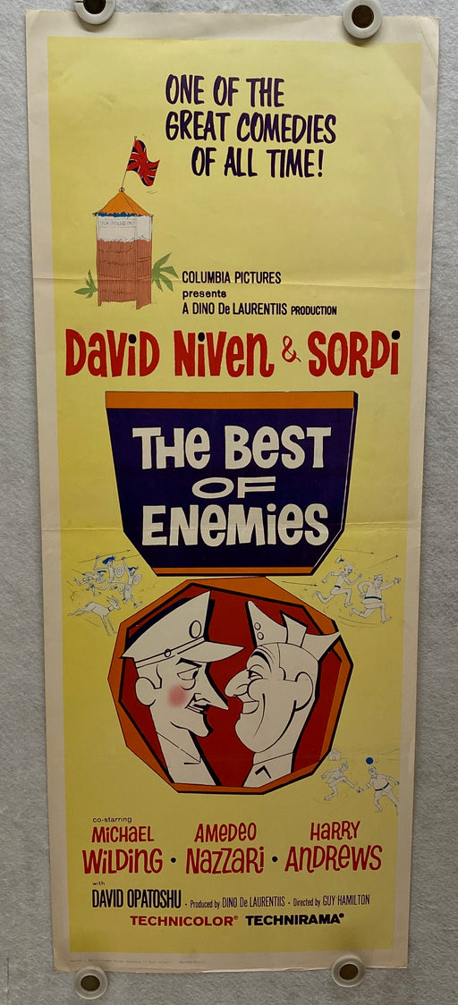 1961 The Best of Enemies Insert Movie Poster 14 x 36  David Niven, Alberto Sordi   - TvMovieCards.com