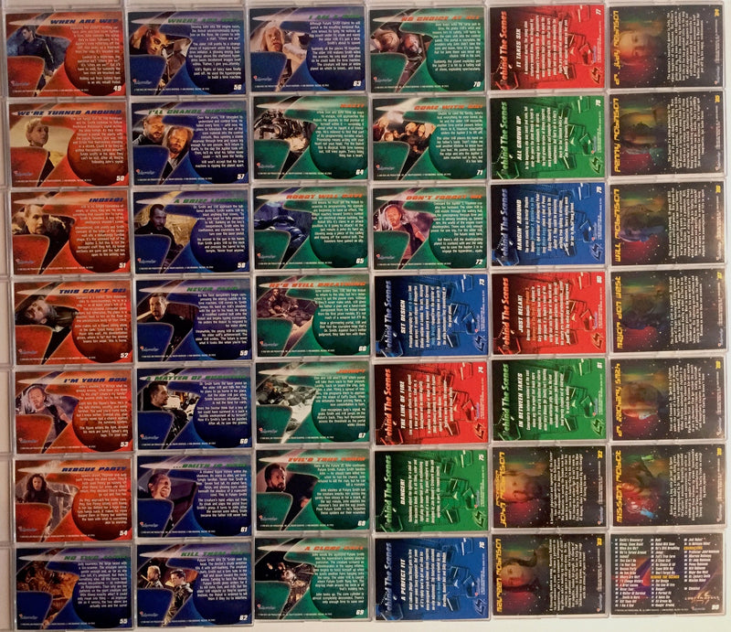 Lost In Space Movie Base Card Set 90 Cards Inkworks 1998   - TvMovieCards.com