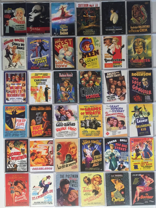 Movie Posters Classic Vintage Movie Posters Series 1 Breygent Base Card Set   - TvMovieCards.com
