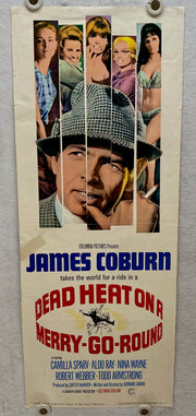 1966 Dead Heat on a Merry-Go-Round Insert Movie Poster 14 x 36 James Coburn   - TvMovieCards.com