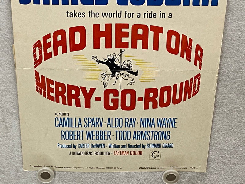 1966 Dead Heat on a Merry-Go-Round Insert Movie Poster 14 x 36 James Coburn   - TvMovieCards.com