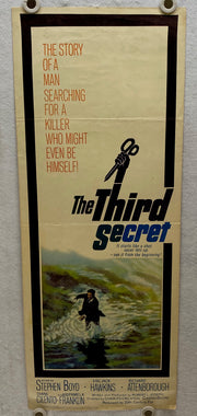 1964 The Third Secret Insert Movie Poster 14 x 36 Stephen Boyd, Jack Hawkins   - TvMovieCards.com