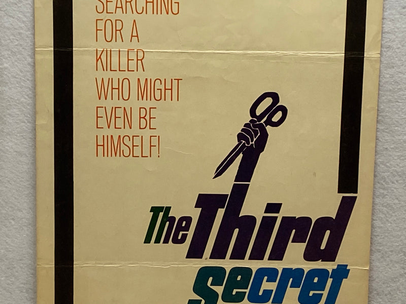 1964 The Third Secret Insert Movie Poster 14 x 36 Stephen Boyd, Jack Hawkins   - TvMovieCards.com