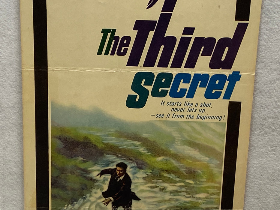 1964 The Third Secret Insert Movie Poster 14 x 36 Stephen Boyd, Jack Hawkins   - TvMovieCards.com