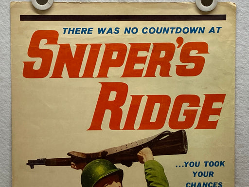 1961 Sniper's Ridge Insert Movie Poster 14 x 36  Jack Ging, Stanley Clements, Jo   - TvMovieCards.com
