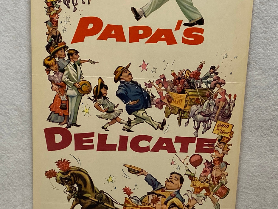 1963 Papa's Delicate Condition Insert Movie Poster 14 x 36 Jackie Gleason   - TvMovieCards.com