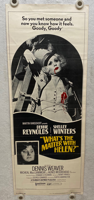 1971 What's the Matter with Helen? Insert Movie Poster 14 x 36 Debbie Reynolds   - TvMovieCards.com