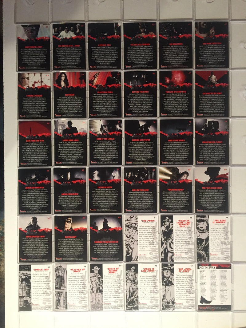 Spirit The Spirit Base Card Set 72 Cards Inkworks 2008   - TvMovieCards.com