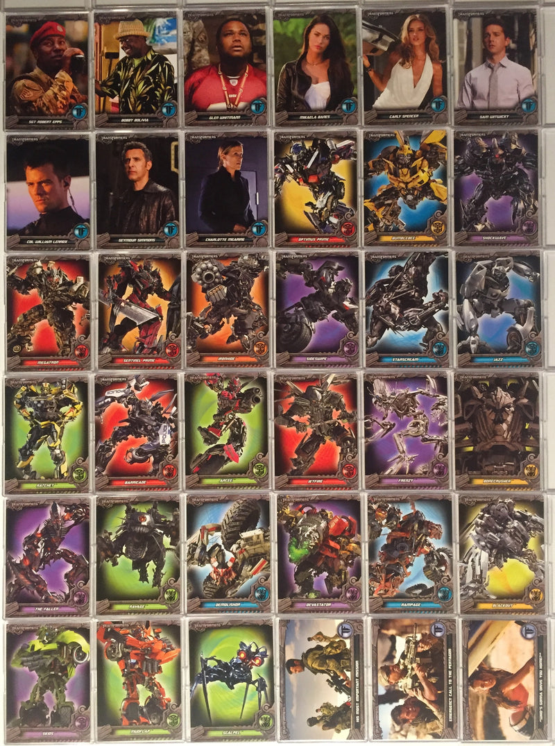 Transformers Movie Base Card Set 72 Cards Breygent 2012   - TvMovieCards.com
