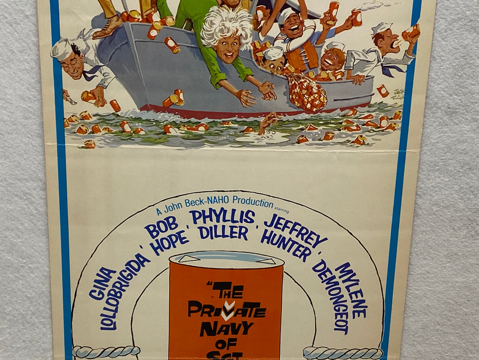 1968 The Private Navy of Sgt. O'Farrell Insert Movie Poster 14 x 36 Bob Hope   - TvMovieCards.com