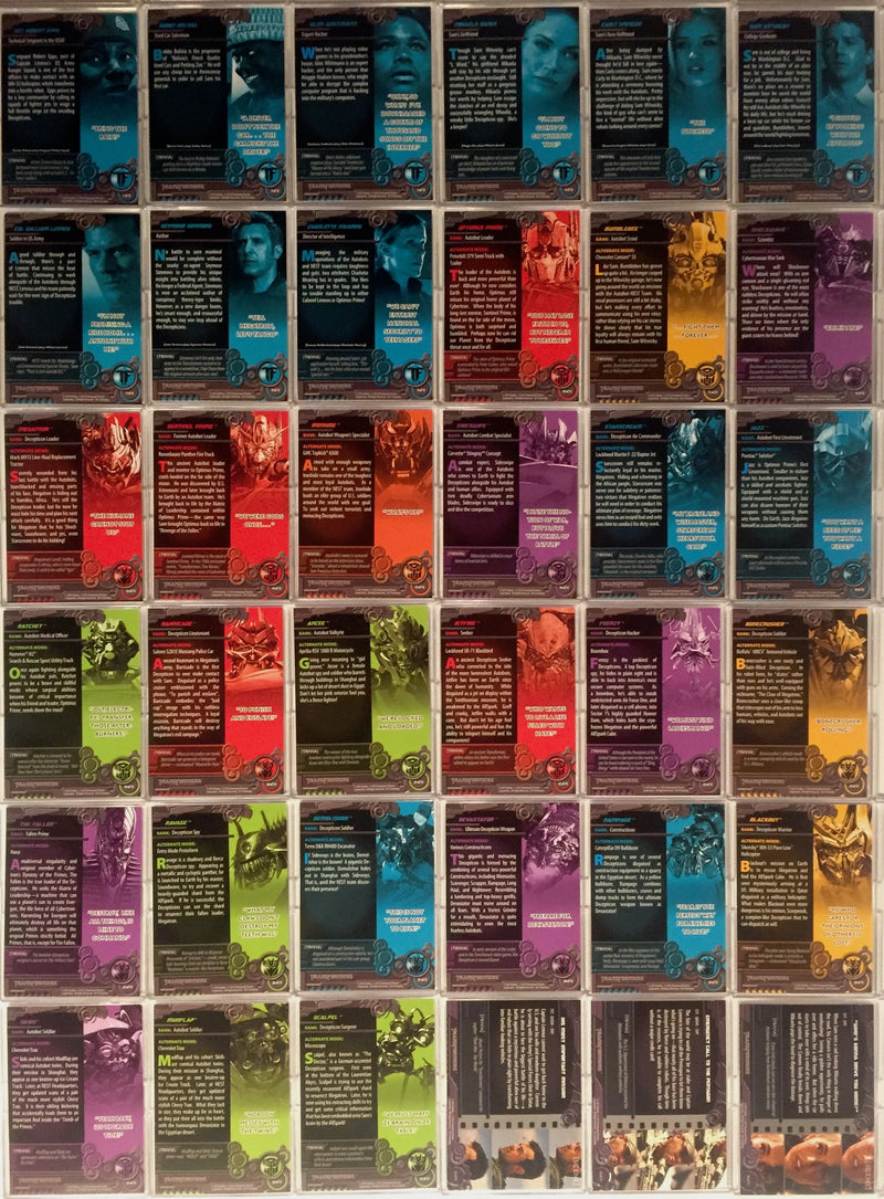 Transformers Movie Base Card Set 72 Cards Breygent 2012   - TvMovieCards.com