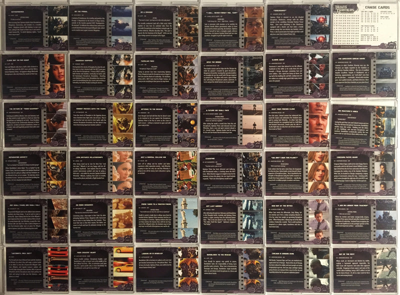 Transformers Movie Base Card Set 72 Cards Breygent 2012   - TvMovieCards.com