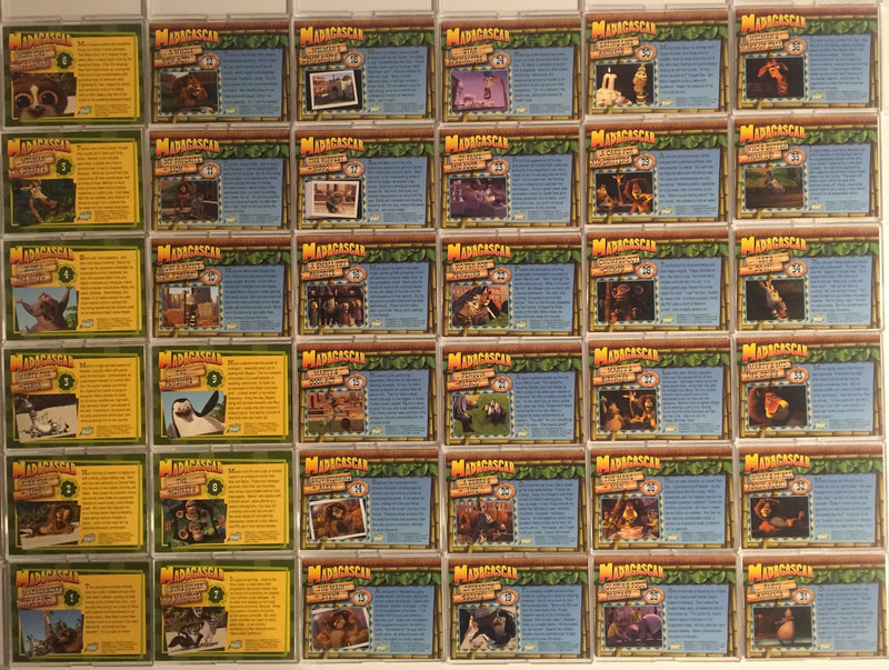 Madagascar Movie Base Card Set 72 Cards Comic Images 2005   - TvMovieCards.com