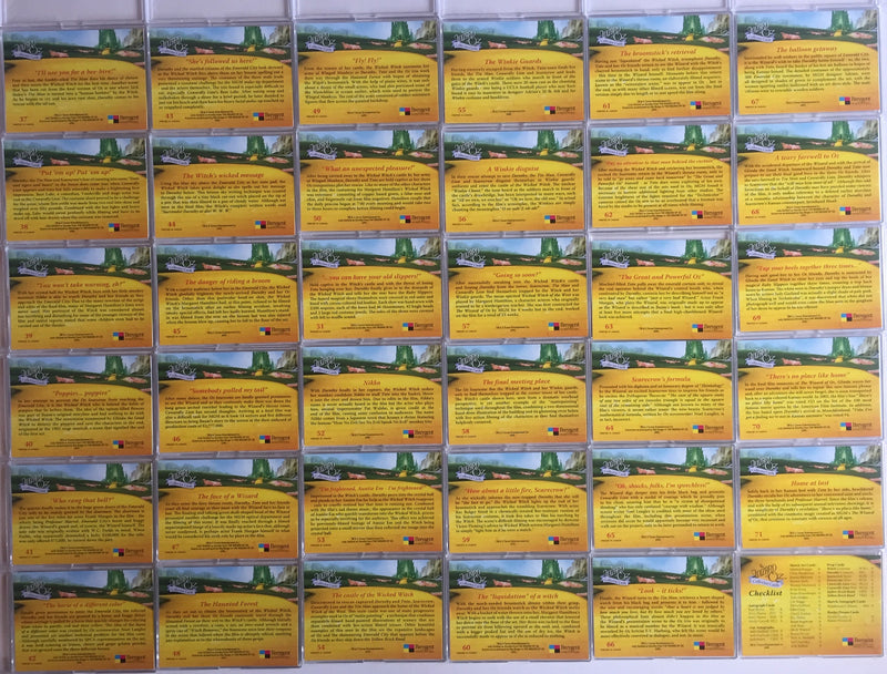 Wizard of Oz Series 1 by Breygent Base Card Set 72 Cards   - TvMovieCards.com