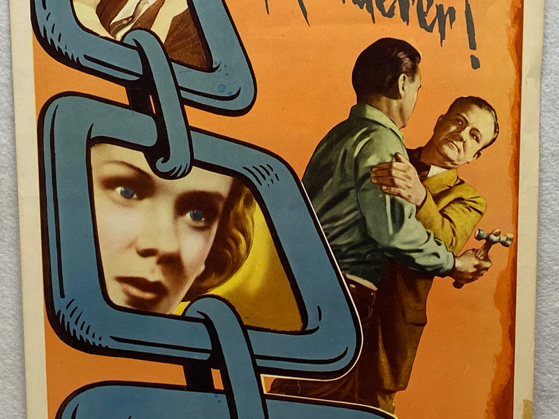 1957 Chain of Evidence Insert Movie Poster 14 x 36 Bill Elliott, Jimmy Lydon   - TvMovieCards.com