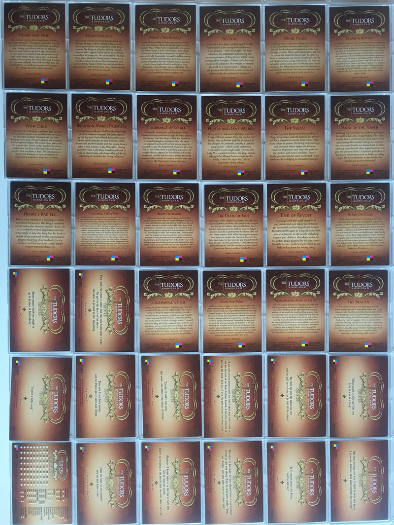 Tudors Seasons I, II and III Base Card Set 72 Cards Breygent 2011   - TvMovieCards.com