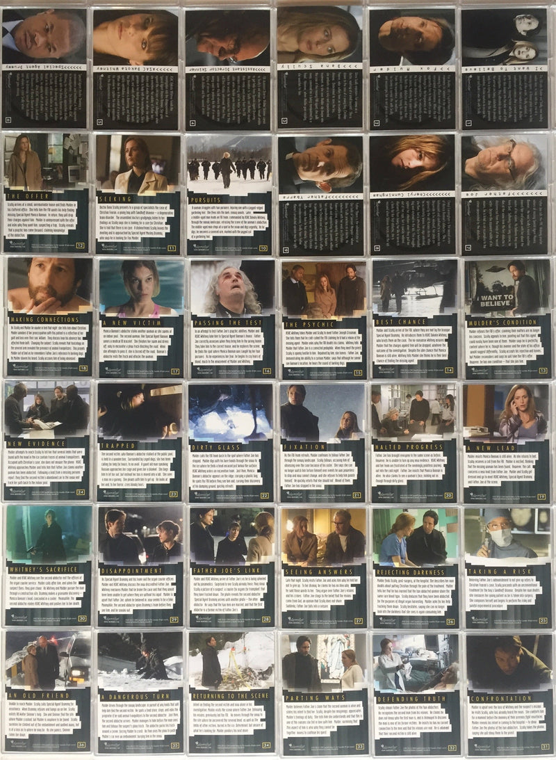 X-Files I Want to Believe Movie Base Card Set 72 Cards Inkworks 2008   - TvMovieCards.com