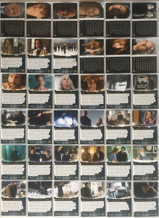 X-Files I Want to Believe Movie Base Card Set 72 Cards Inkworks 2008   - TvMovieCards.com