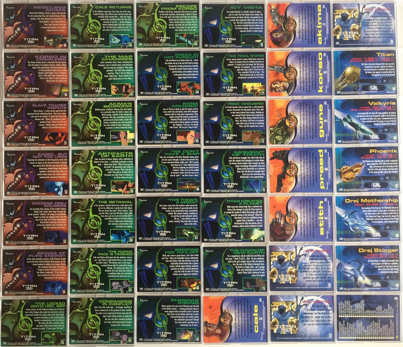 Titan A.E. Base Card Set 90 Cards Inkworks 2000   - TvMovieCards.com