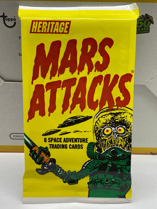 2012 Mars Attacks Topps Heritage Attack From Space Sealed Card Pack   - TvMovieCards.com