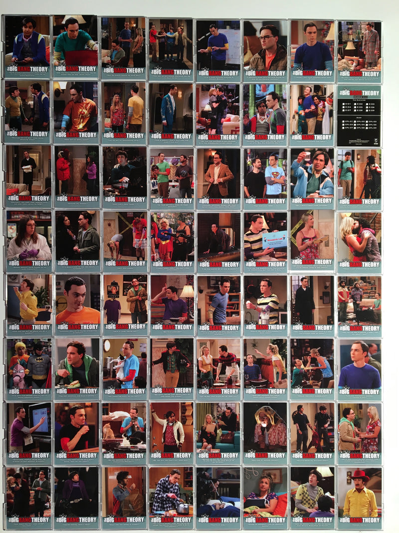 Big Bang Theory Seasons 3 & 4 Base Card Set 68 Cards   - TvMovieCards.com