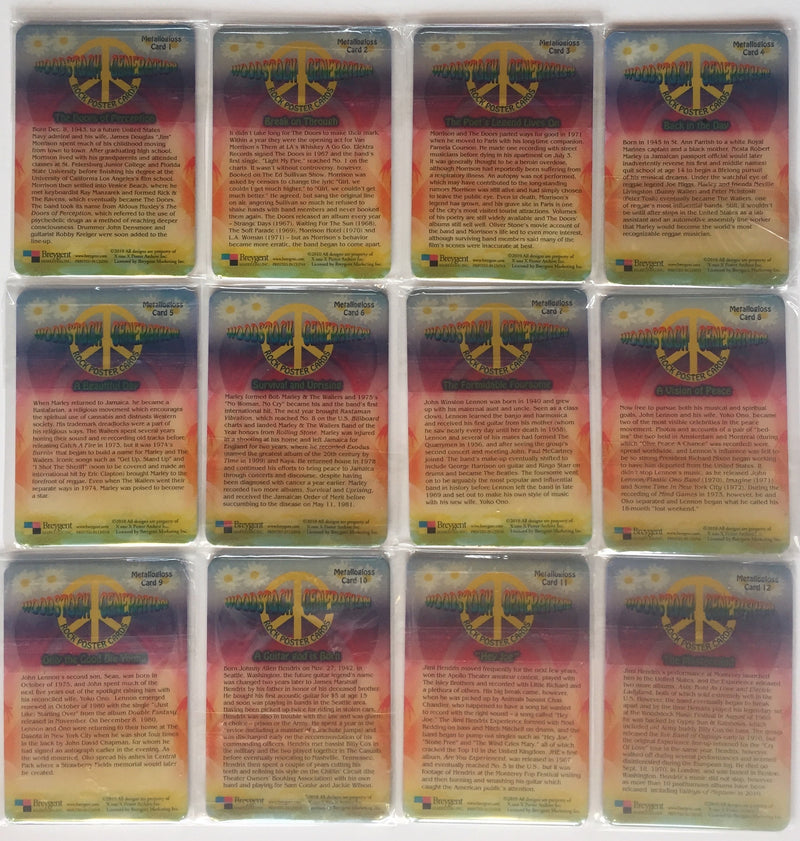 Woodstock Generation Rock Posters Metallogloss Chase Card Set   - TvMovieCards.com