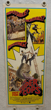 1974 The Super Cops Insert Movie Poster 14 x 36 Ron Leibman, David Selby   - TvMovieCards.com