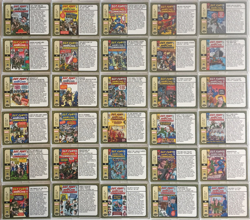 Sgt. Fury and His Howling Commandos 50th Anniversary Base Card Set 30 Cards   - TvMovieCards.com