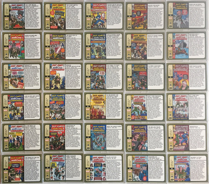 Sgt. Fury and His Howling Commandos 50th Anniversary Base Card Set 30 Cards   - TvMovieCards.com