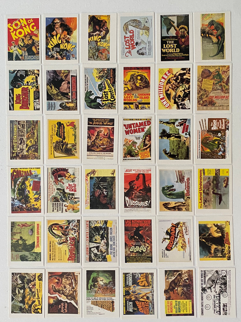1992 Dinosaur Nation Factory Trading Card Set 36 Cards Classic Movie Posters   - TvMovieCards.com