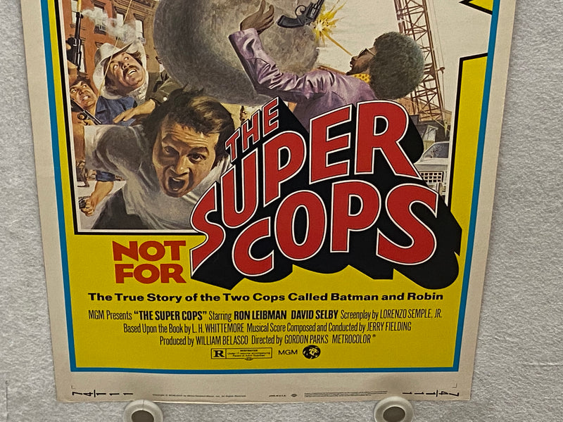 1974 The Super Cops Insert Movie Poster 14 x 36 Ron Leibman, David Selby   - TvMovieCards.com