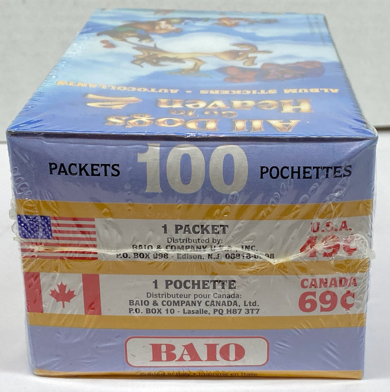 All Dogs Go To Heaven Album Stickers Card Box 100 Packs Baio 1996   - TvMovieCards.com